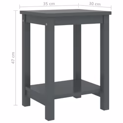 VidaXL 322214 nightstand/bedside table Grey - Additional view 5