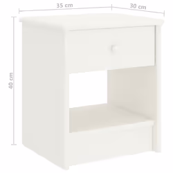 VidaXL 322222 nightstand/bedside table White - Additional view 6