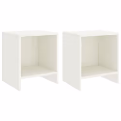 VidaXL 322240, White, Pinewood, 350 mm, 300 mm, 400 mm, 2 pc(s)