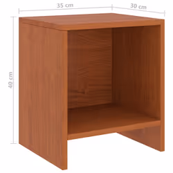 VidaXL 322241 nightstand/bedside table Brown - Additional view 7
