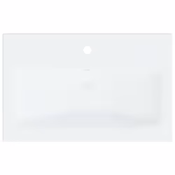 vidaXL Built-in Basin with Faucet 61x39x18 cm Ceramic White Bathroom Sink - Additional view 7