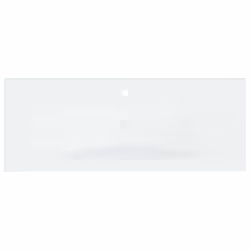 vidaXL Built-in Basin with Faucet 101x39x18 cm Ceramic White Bathroom Sink - Additional view 7
