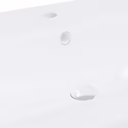 vidaXL Built-in Basin with Faucet 101x39x18 cm Ceramic White Bathroom Sink - Additional view 8