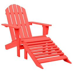 VidaXL 315863 outdoor chair Terrace Padded seat Pinewood Red
