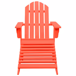 VidaXL 315863 outdoor chair Terrace Padded seat Pinewood Red