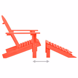 VidaXL 315863 outdoor chair Terrace Padded seat Pinewood Red - Additional view 5