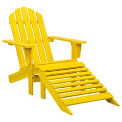 VidaXL 315864 outdoor chair Terrace Padded seat Pinewood Yellow