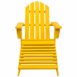 VidaXL 315864 outdoor chair Terrace Padded seat Pinewood Yellow