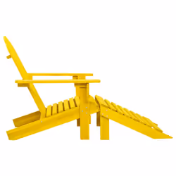 VidaXL 315864 outdoor chair Terrace Padded seat Pinewood Yellow