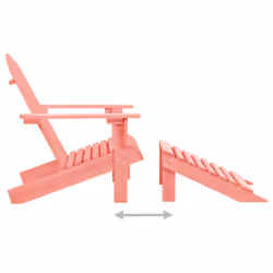 VidaXL 315867 outdoor chair Terrace Padded seat Pinewood Pink - Additional view 5