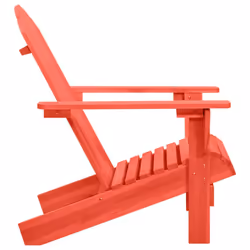 vidaXL Garden Adirondack Chair Solid Fir Wood Red - Additional view 2