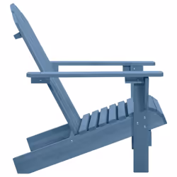 vidaXL Patio Adirondack Chair Solid Fir Wood Blue