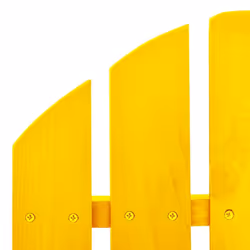 vidaXL Solid Fir Wood Garden Adirondack Rocking Chair Yellow Outdoor Seating - Additional view 4