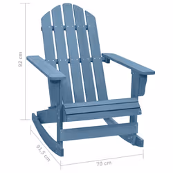 VidaXL 315885 outdoor chair Wood Blue - Additional view 6