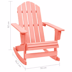 VidaXL 315887 outdoor chair Terrace Padded seat Pinewood Pink - Additional view 6
