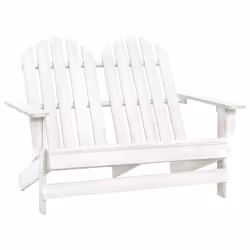 VidaXL 315899, Terrace, Padded seat, Pinewood, White, 110 kg, 1195 mm