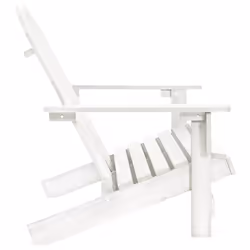 VidaXL 315899 outdoor chair Terrace Padded seat Pinewood White