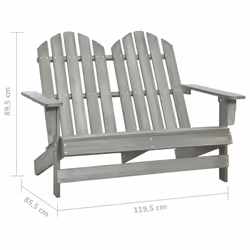 VidaXL 315900 outdoor chair Terrace Padded seat Pinewood Grey - Additional view 6