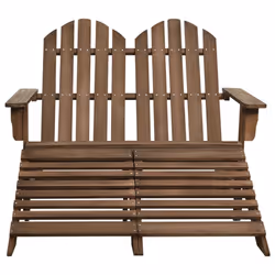 VidaXL 315911 outdoor chair Terrace Padded seat Pinewood Brown