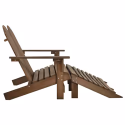 VidaXL 315911 outdoor chair Terrace Padded seat Pinewood Brown