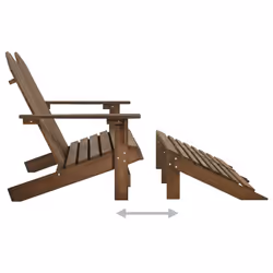 VidaXL 315911 outdoor chair Terrace Padded seat Pinewood Brown - Additional view 5