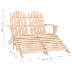 VidaXL 315912 outdoor chair Terrace Padded seat Pinewood - Additional view 8