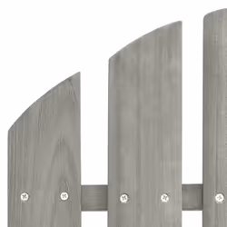 vidaXL Solid Fir Wood Garden Adirondack Chair with Table Grey Patio Seating - Additional view 6
