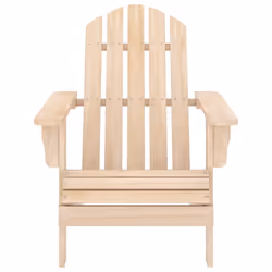 vidaXL Solid Fir Wood Garden Adirondack Chair with Table Outdoor Seating Set - Additional view 5