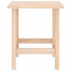 vidaXL Solid Fir Wood Garden Adirondack Chair with Table Outdoor Seating Set - Additional view 8