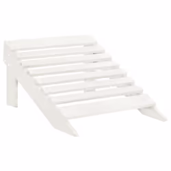 vidaXL Solid Fir Wood Garden Adirondack Chair with Ottoman&Table White Unit - Additional view 10