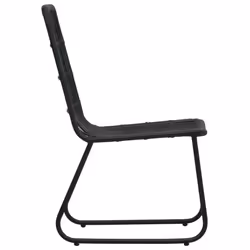 vidaXL Outdoor Dining Set 5 Piece Poly Rattan and Glass Furniture Table Chair - Additional view 7