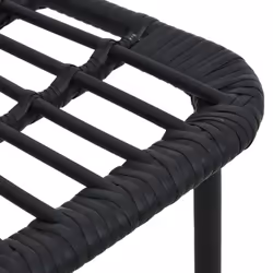 vidaXL Outdoor Dining Set 7 Piece Poly Rattan and Glass Garden Furniture Set - Additional view 9