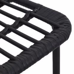 vidaXL Outdoor Dining Set 9 Piece Poly Rattan and Glass Garden Furniture Set - Additional view 9