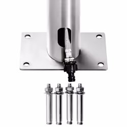 vidaXL Garden Shower Stainless Steel Bath Tower Stands Faucet Outside Outdoor - Additional view 10