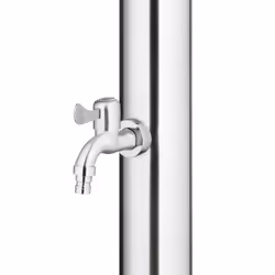 vidaXL Garden Shower Stainless Steel Bath Tower Stands Faucet Outside Outdoor - Additional view 9