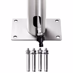 vidaXL Garden Shower Stainless Steel Bath Tower Stands Outside Faucet Outdoor - Additional view 8