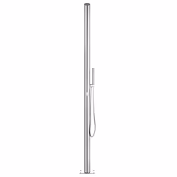 vidaXL Garden Shower Stainless Steel Outdoor Bath Tower Faucet Stands Outside