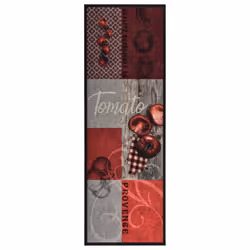 vidaXL Kitchen Carpet Washable Tomatoes Hallway Rug Floor Mat Non Slip Runner