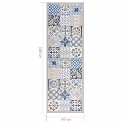 vidaXL Kitchen Carpet Washable Mosaic Hallway Rug Floor Mat Non Slip Runner - Additional view 5