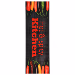 vidaXL Kitchen Carpet Washable Hot & Spicy Hallway Rug Floor Non Slip Runner