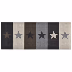 vidaXL Kitchen Carpet Washable Stars Hallway Rug Door Mat Non Slip Runner