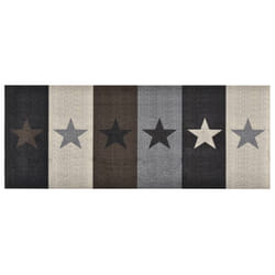 vidaXL Kitchen Carpet Washable Stars Hallway Rug Door Mat Non Slip Runner