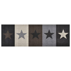 vidaXL Kitchen Carpet Washable Stars Hallway Rug Floor Mat Non Slip Runner