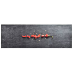 vidaXL Kitchen Carpet Washable Pepper Hallway Rug Door Mat Non Slip Runner