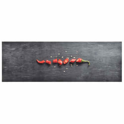 vidaXL Kitchen Carpet Washable Pepper Hallway Rug Door Mat Non Slip Runner