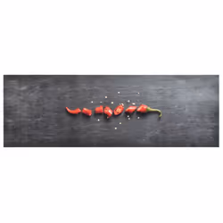 vidaXL Kitchen Carpet Washable Pepper Hallway Rug Floor Mat Non Slip Runner