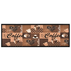 vidaXL Kitchen Carpet Washable Coffee brown Hallway Rug Floor Non Slip Runner