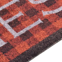vidaXL Kitchen Carpet Washable Tomatoes Floor Non Slip Runner Hallway Rug