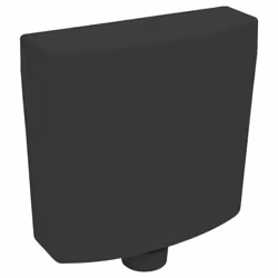 vidaXL Toilet Cistern with Bottom Water Inlet 3/6 L Black Water Toilet Tank