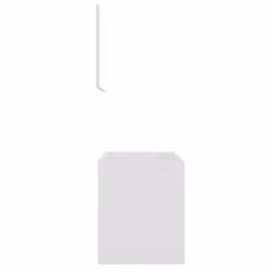 vidaXL Bathroom Furniture Set 2 Piece White Engineered Wood Washroom Cupboard - Additional view 6